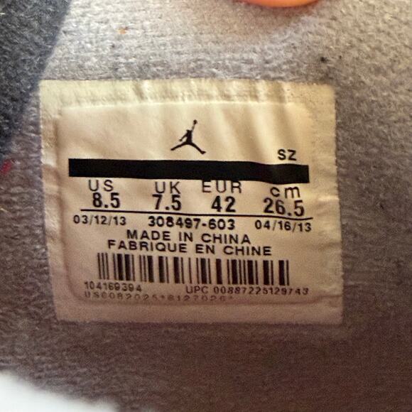 Nike Air Jordan 4 Retro Toro Bravo 2013 Red/Black (308497-603) Mens Size 8.5 main image 14